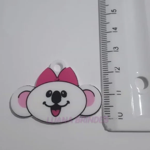 Pingente Lilica de Acrílico Uv Personagem Pct c/ 6 Unidades
