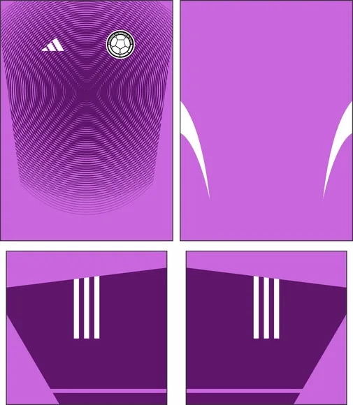 Arte Vetor Camisa Colombia Goleiro 2025