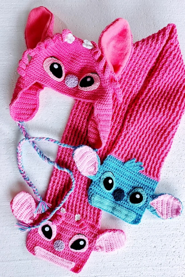 Manta crochê menina