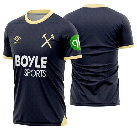 Arte Vetor Camisa West Ham Terceira 2025-2026