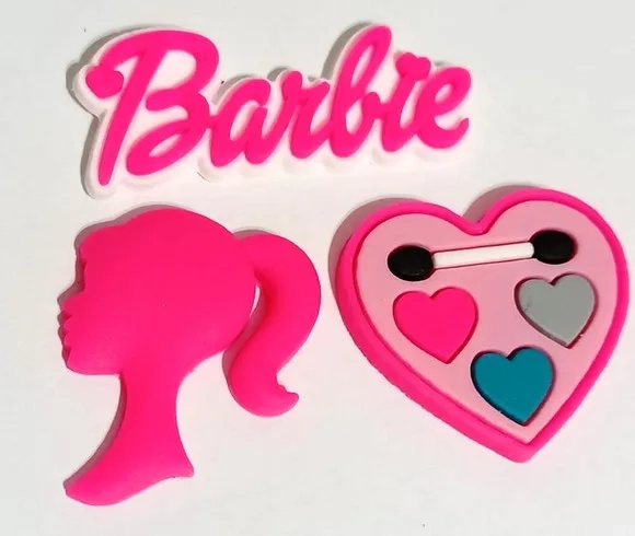Apliques Barbie Emborrachados Variados - 6 Unidades