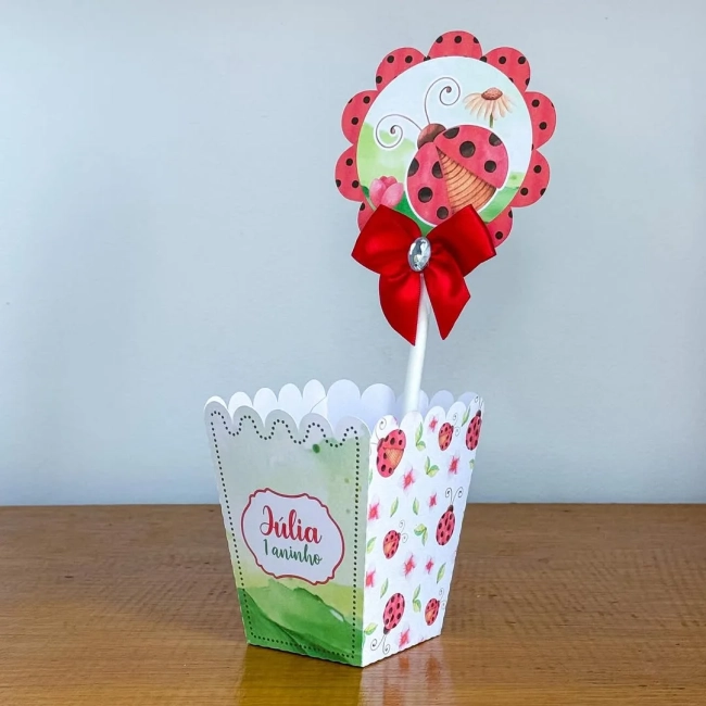 PEGUE E MONTE - Centro de Mesa JOANINHA - Decoração de Festa | Lembrancinhas | Aniversário | Personalizados