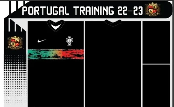 Vetor Da Camisa Portugal Treino 22-23