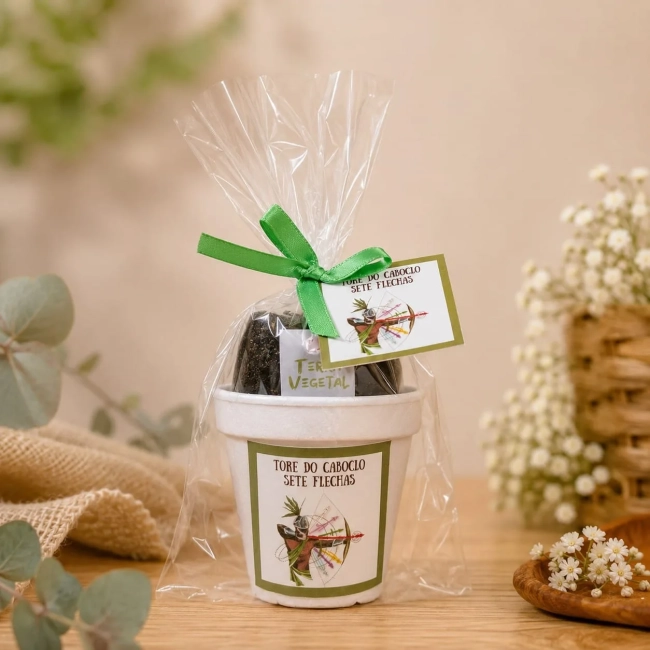 25 Kit Jardinagem Lembrancinhas Oxóssi, Caboclo ou Logun Edé - Trabalhamos com qualquer tema - Informar tema no chat