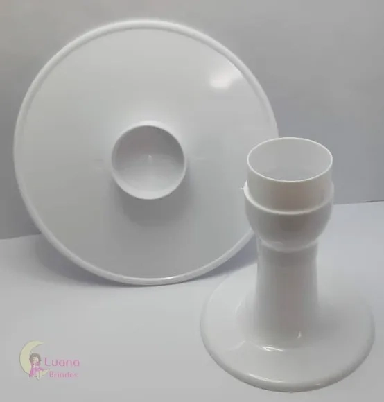 Boleira Cor Branca de Plástico - 22cm - 1 unidade