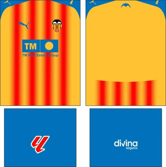Arte Vetor Camisa Valencia Terceira 2025-2026