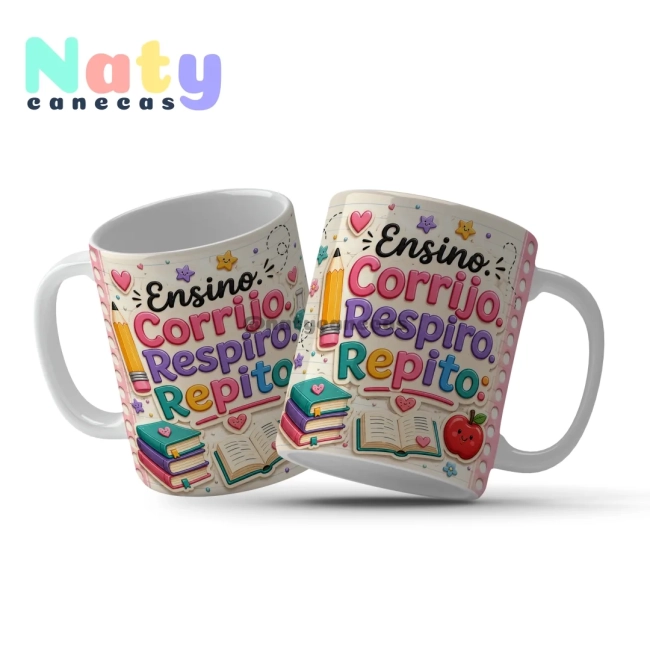 Canecas para Professores Porque ensinar também exige café e bom humor