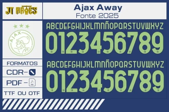 Fonte Ajax Away 2025