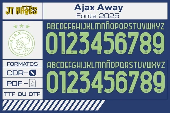 Fonte Ajax Away 2025