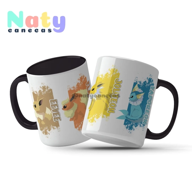Caneca Personalizada  Pokemon Go Alça Color