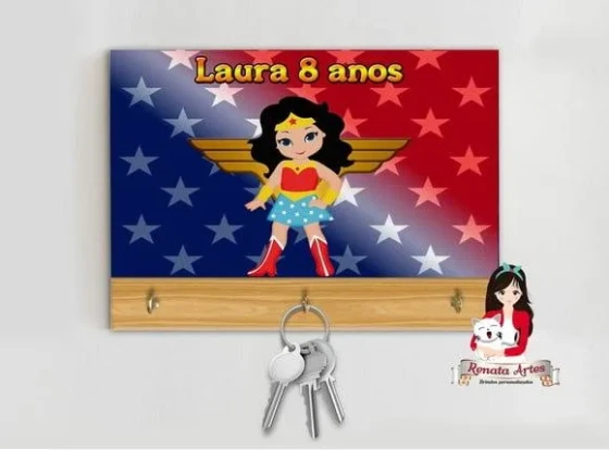Porta Chaves Mulher Maravilha