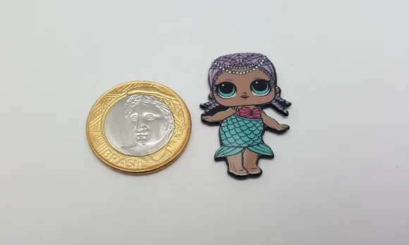 Aplique das Bonecas Lol em Acrílico Resinado