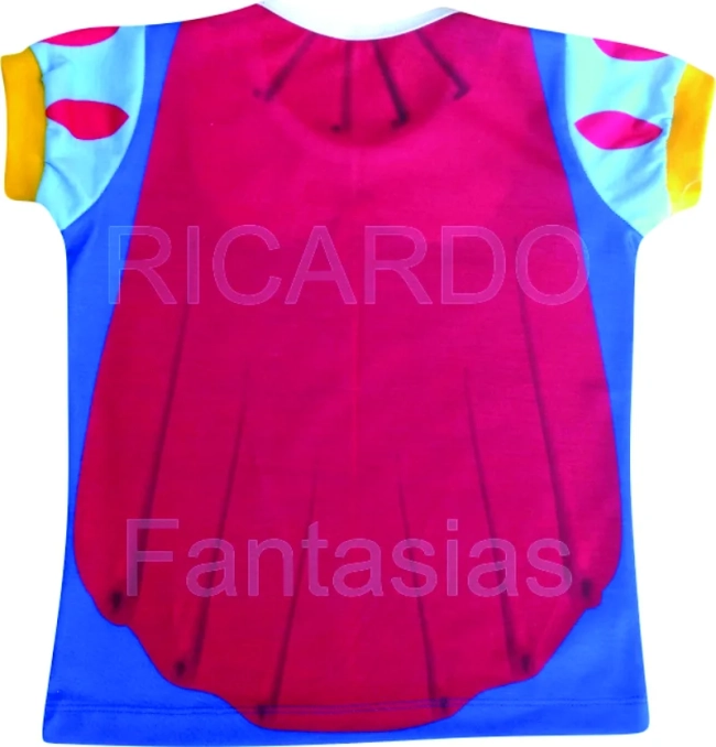 Camiseta infantil Feminina Temática para Meninas - Baby Look Princesas