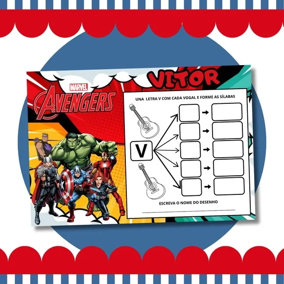 Livro Diversão Vingadores