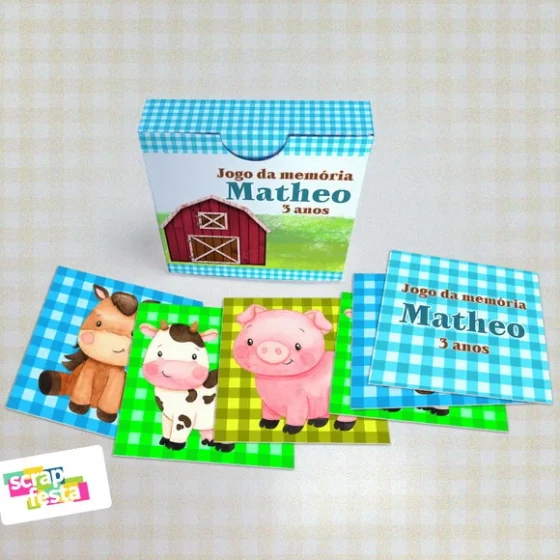 Jogo da Memória Festa Fazendinha