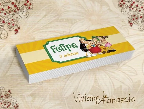 Rótulo Potinho Turma do Chaves - 00290