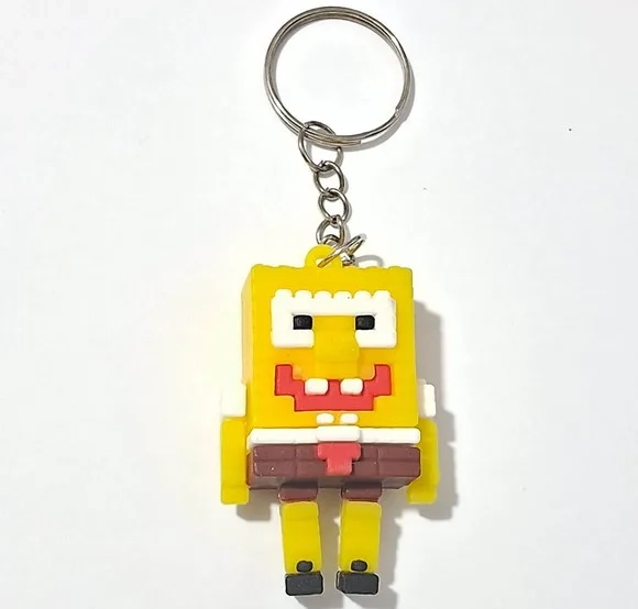 Chaveiro Bob Esponja Minecraft Pacotes com 2 Unidades