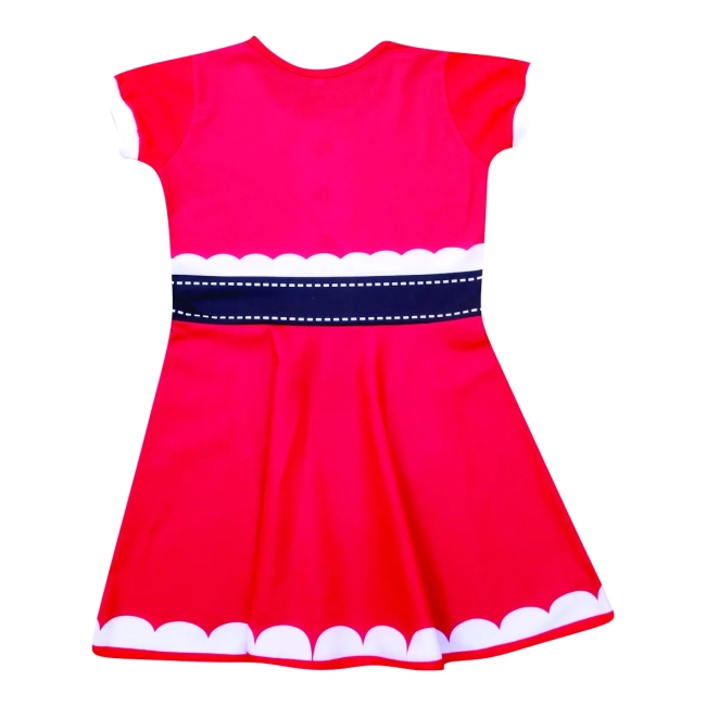 Vestido Infantil Fantasia Mamãe Noel com Avental e Biscoito de Gengibre