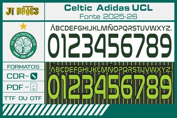 Fonte Celtic 2025-26 Adidas Ucl