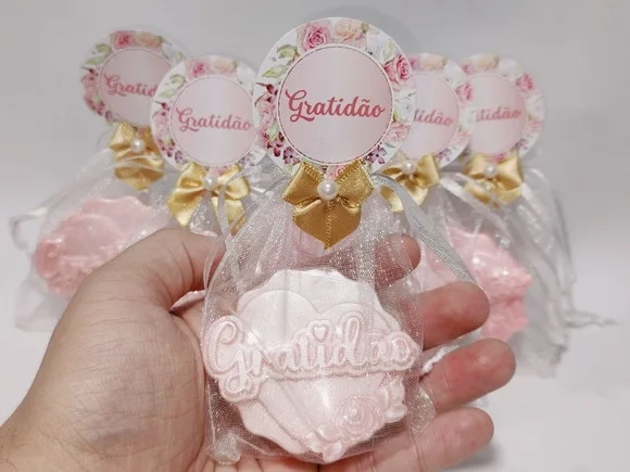 Lembrancinha de Agradecimento: Sabonete Coração Gratidão
