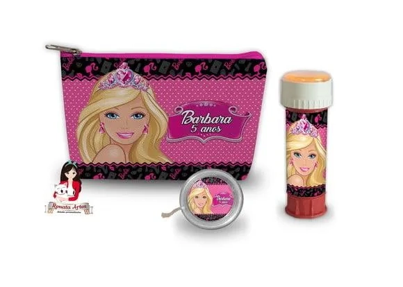 Necessaire com Ioiô e Bolhas de Sabão Barbie