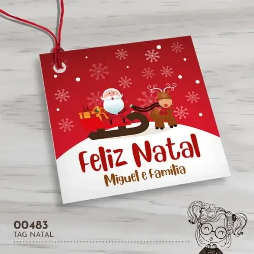 Tag Quadrada Natal - 00483