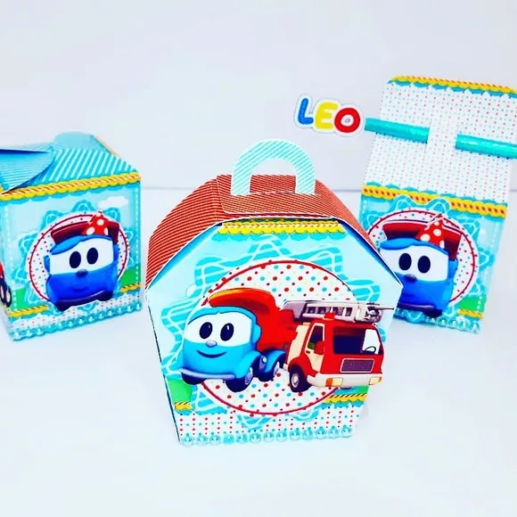 Kit 60 Lembrancinhas Léo e o Caminhão
