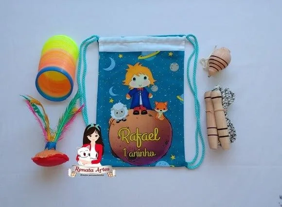 Mochila Boa Infância Tema Pequeno Principe 2