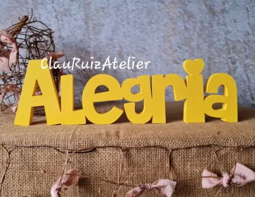 Palavras em MDF - ALEGRIA