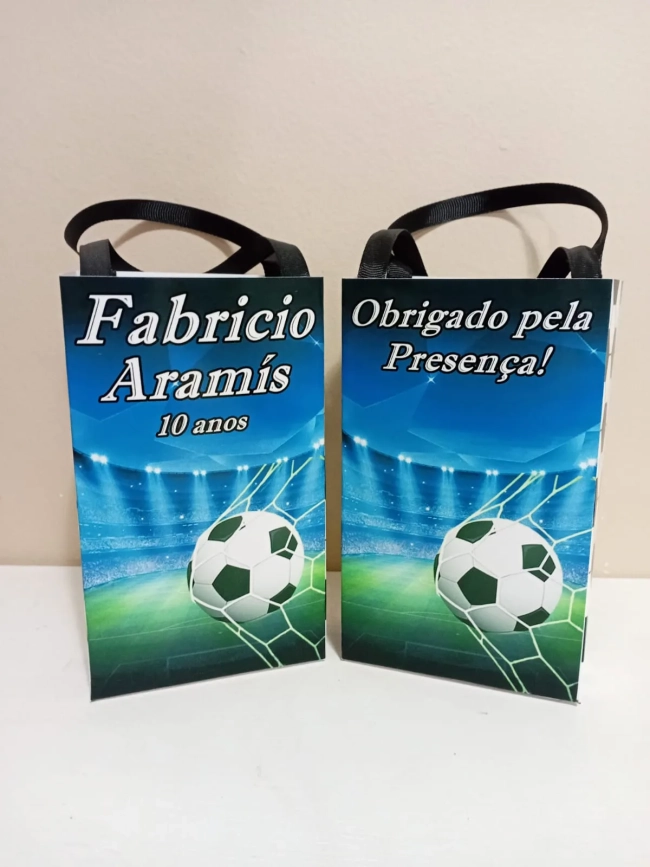 Sacolinhas Personalizadas Futebol para Lembrancinhas