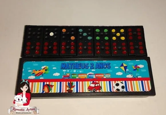 Dominó Personalizado Brinquedos Antigos