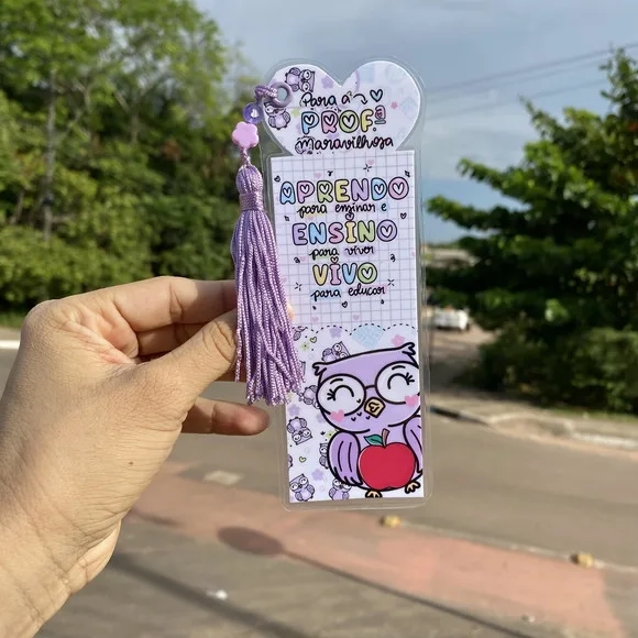 Marca Páginas Plastificado Tassel - Dia do Professor