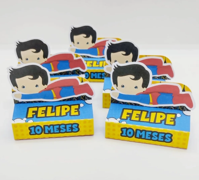 Porta bis duplo Ursinha SUPERMAN CUTE - PEGUE E MONTE