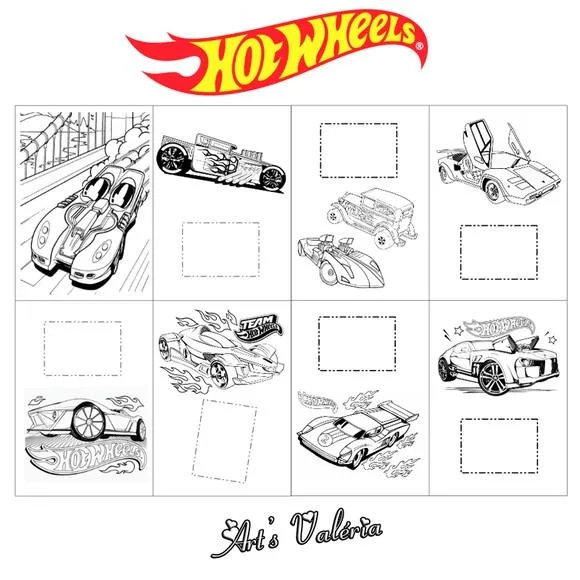 Álbum de Figurinhas Hot Wheels - 10x15cm