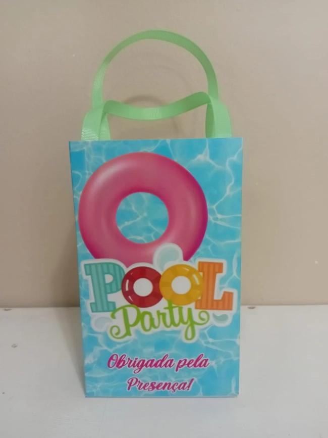 Sacolinhas Personalizadas Pool Party para Lembrancinhas