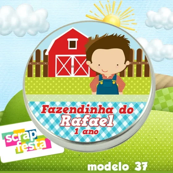 Latinhas Personalizadas Festa Fazendinha