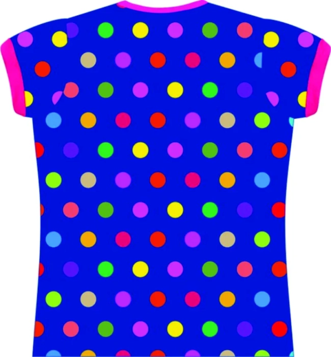 Baby Look Infantil Bolas Coloridas