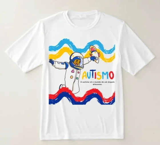 Camiseta Autismo Um Olhar Diferente para o Mundo!