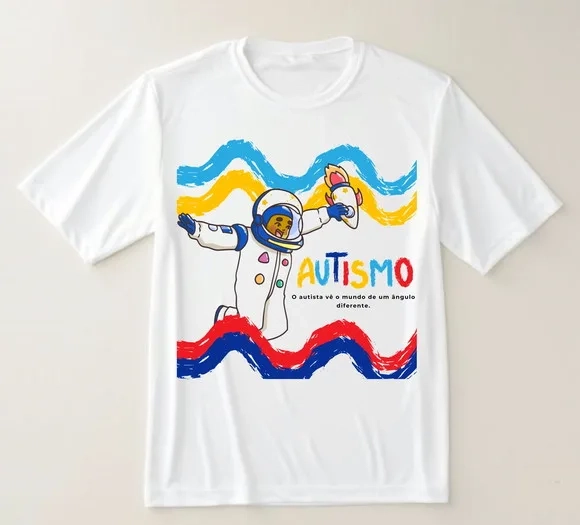 Camiseta Autismo Um Olhar Diferente para o Mundo!