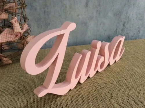 Letras Decorativas em MDF - Linha Cursiva