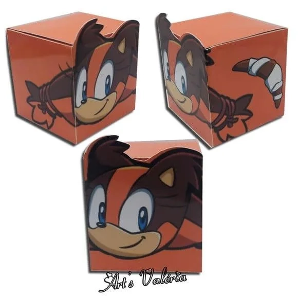 Caixa Cubo Turma Do Sonic