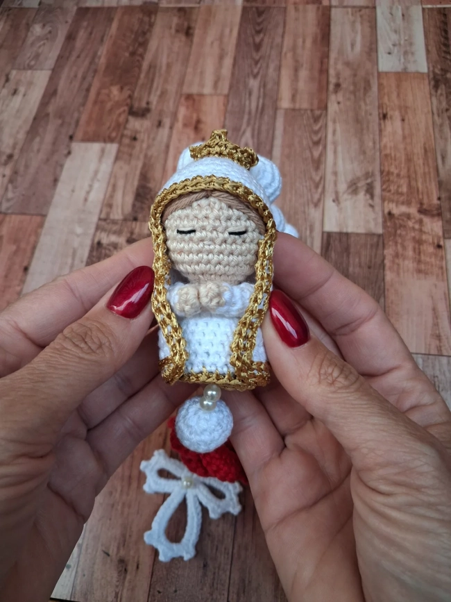 Terço Amigurumi Santinha
