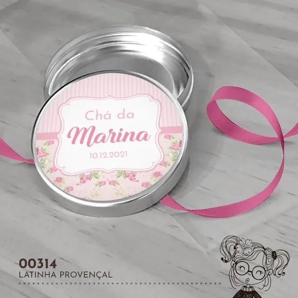 Latinha Adesivada Provençal - 00314