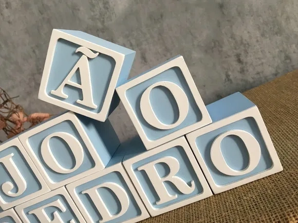Cubos Personalizados com Nome e Moldura 6x6cm