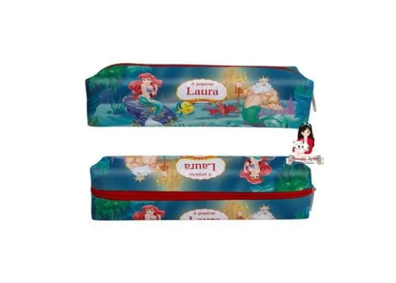Estojo Personalizado Pequena Sereia Ariel