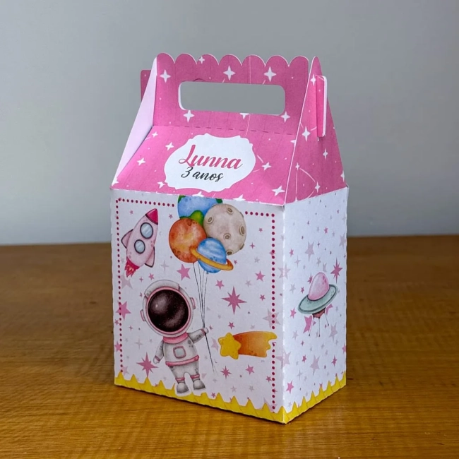 PEGUE E MONTE - Kit Festa ASTRONAUTA MENINA - Decoração de Festa | Lembrancinhas | Aniversário | Personalizados
