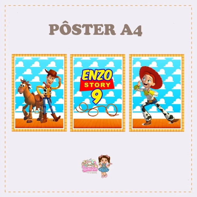 Kit Festa Só Um Bolinho TOY STORY - Decoração de Festa