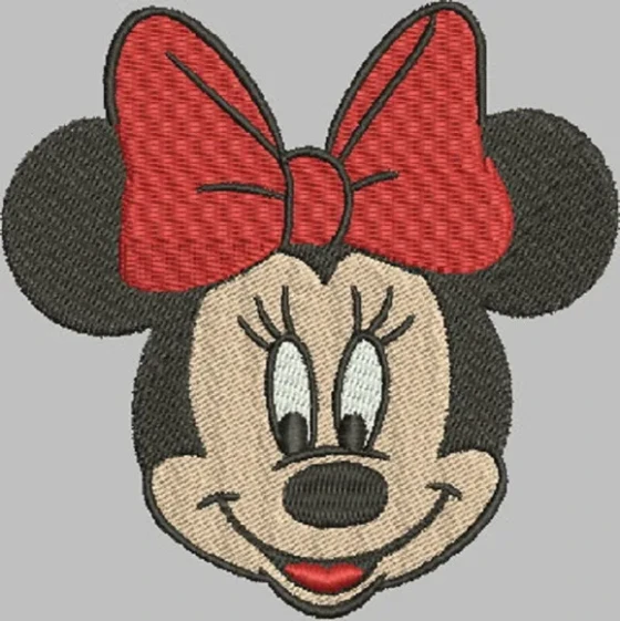 Matriz de Bordado Minnie Rosto