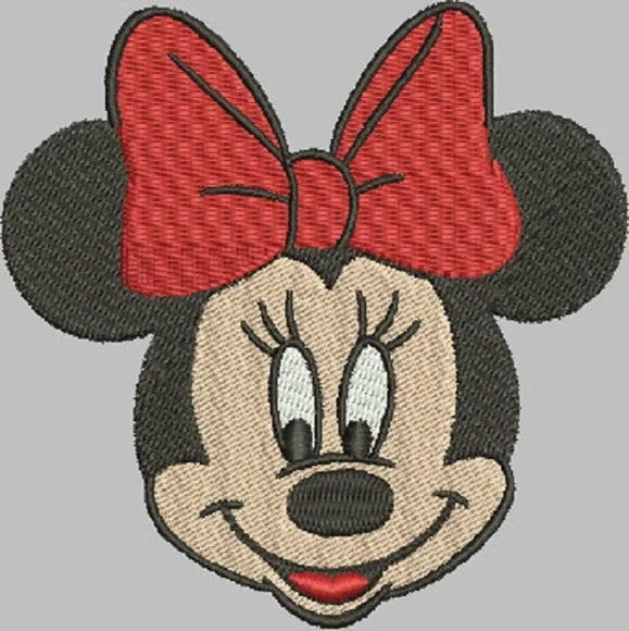 Matriz de Bordado Minnie Rosto