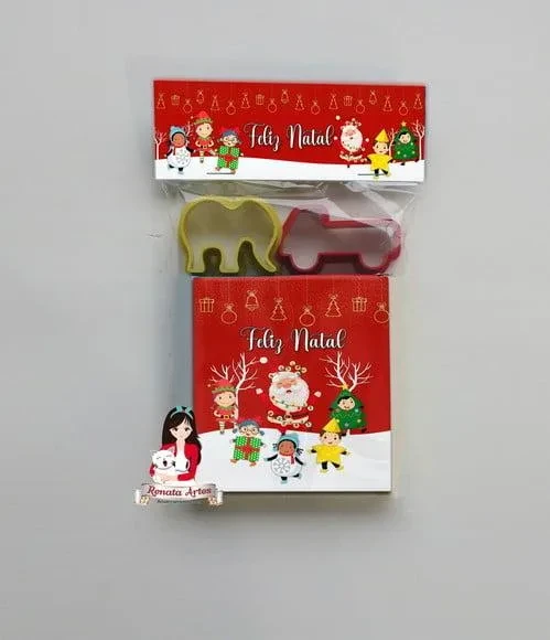 Massinha na Lapela com Forminhas Natal Novo